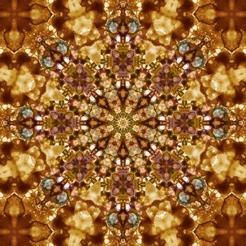 Seamless square pattern. The pattern is abstract. The texture is richly dec.. Stock Illustration