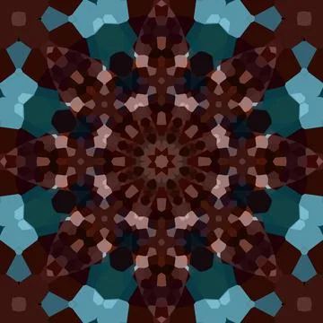 Seamless square pattern. The pattern is abstract. The texture is richly dec.. Stockillustratie