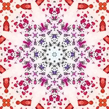 Seamless square pattern. The pattern is abstract. The texture is richly dec.. Stock Illustration