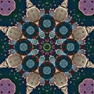 Seamless square pattern. The pattern is abstract. The texture is richly dec.. Illustrazione stock