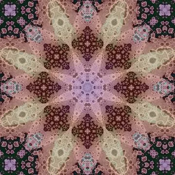 Seamless square pattern. The pattern is abstract. The texture is richly dec.. Stock Illustration