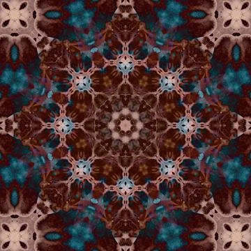 Seamless square pattern. The pattern is abstract. The texture is richly dec.. Stock Illustration
