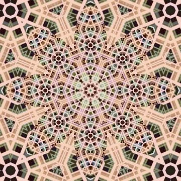 Seamless square pattern. The pattern is abstract. The texture is richly dec.. Stock Photos