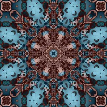 Seamless square pattern. The pattern is abstract. The texture is richly dec.. Stock Photos