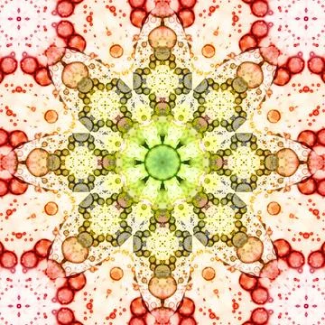 Seamless square pattern. The pattern is abstract. The texture is richly dec.. Foto stock
