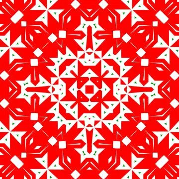 Seamless square pattern red and green. Christmas pattern green and red. Mer.. Illustrazione stock