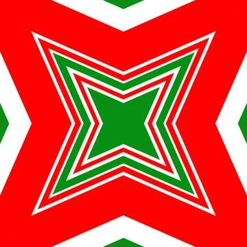 Seamless square pattern red and green. Christmas pattern green and red. Mer.. Stock Illustration