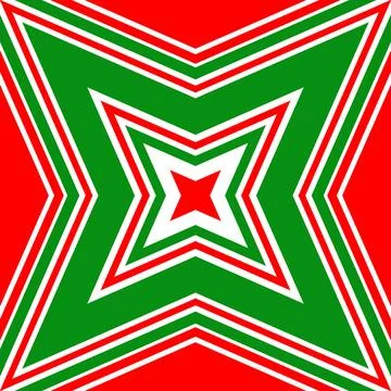 Seamless square pattern red and green. Christmas pattern green and red. Mer.. Illustrazione stock