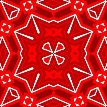 Seamless square pattern red. Christmas pattern red. Santa Claus pattern. Me.. 스톡 일러스트