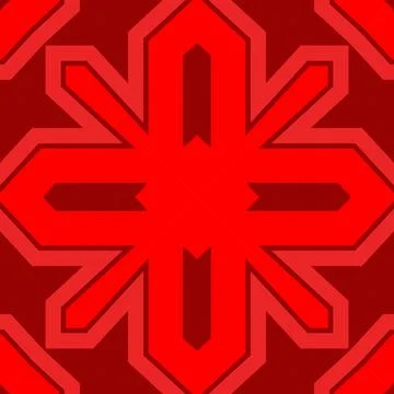 Seamless square pattern red. Christmas pattern red. Santa Claus pattern. Me.. 스톡 일러스트