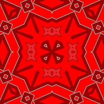Seamless square pattern red. Christmas pattern red. Santa Claus pattern. Me.. イラスト素材