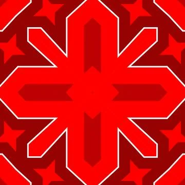 Seamless square pattern red. Christmas pattern red. Santa Claus pattern. Me.. 스톡 일러스트