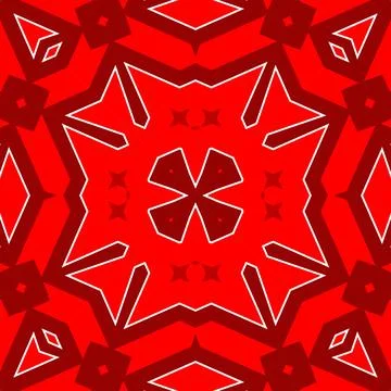 Seamless square pattern red. Christmas pattern red. Santa Claus pattern. Me.. Stock Illustration