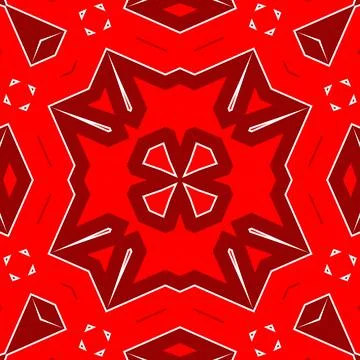 Seamless square pattern red. Christmas pattern red. Santa Claus pattern. Me.. Stock Illustration