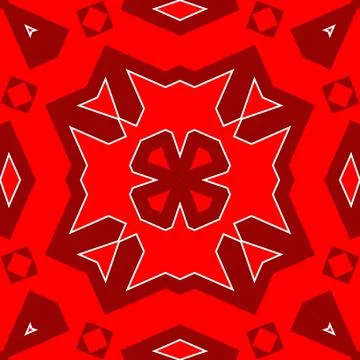 Seamless square pattern red. Christmas pattern red. Santa Claus pattern. Me.. Stock Illustration