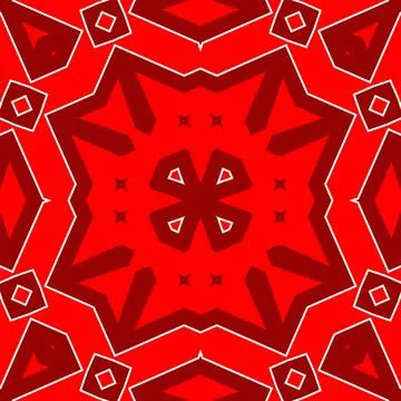 Seamless square pattern red. Christmas pattern red. Santa Claus pattern. Me.. イラスト素材