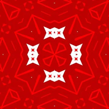 Seamless square pattern red. Christmas pattern red. Santa Claus pattern. Me.. Stock Illustration