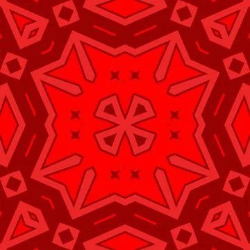 Seamless square pattern red. Christmas pattern red. Santa Claus pattern. Me.. イラスト素材