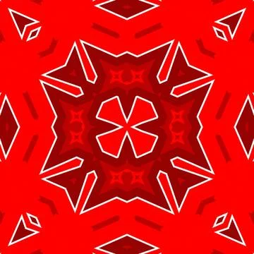 Seamless square pattern red. Christmas pattern red. Santa Claus pattern. Me.. イラスト素材