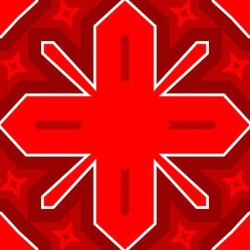 Seamless square pattern red. Christmas pattern red. Santa Claus pattern. Me.. 스톡 일러스트