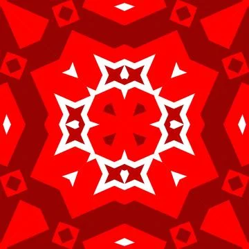 Seamless square pattern red. Christmas pattern red. Santa Claus pattern. Me.. Stock Illustration