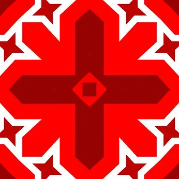 Seamless square pattern red. Christmas pattern red. Santa Claus pattern. Me.. 스톡 일러스트