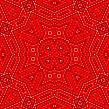 Seamless square pattern red. Christmas pattern red. Santa Claus pattern. Me.. イラスト素材