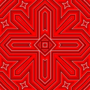 Seamless square pattern red. Christmas pattern red. Santa Claus pattern. Me.. 스톡 일러스트