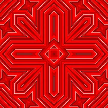 Seamless square pattern red. Christmas pattern red. Santa Claus pattern. Me.. Stock Illustration
