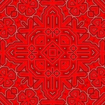 Seamless square pattern red. Christmas pattern red. Santa Claus pattern. Me.. Stock Illustration