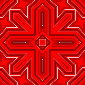 Seamless square pattern red. Christmas pattern red. Santa Claus pattern. Me.. 스톡 일러스트