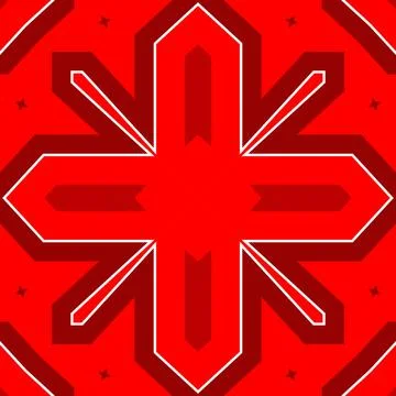 Seamless square pattern red. Christmas pattern red. Santa Claus pattern. Me.. 스톡 일러스트