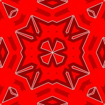 Seamless square pattern red. Christmas pattern red. Santa Claus pattern. Me.. 스톡 일러스트