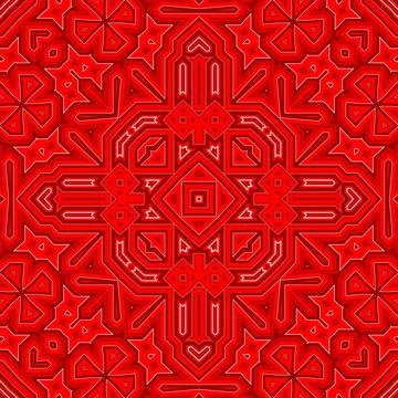 Seamless square pattern red. Christmas pattern red. Santa Claus pattern. Me.. Stock Illustration