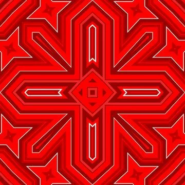 Seamless square pattern red. Christmas pattern red. Santa Claus pattern. Me.. Stock Illustration