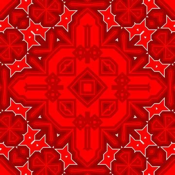Seamless square pattern red. Christmas pattern red. Santa Claus pattern. Me.. Illustrazione stock