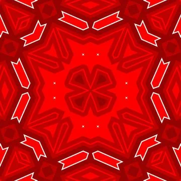Seamless square pattern red. Christmas pattern red. Santa Claus pattern. Me.. Stock Illustration