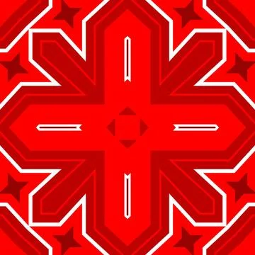 Seamless square pattern red. Christmas pattern red. Santa Claus pattern. Me.. Stock Illustration
