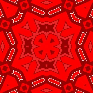 Seamless square pattern red. Christmas pattern red. Santa Claus pattern. Me.. Stock Illustration