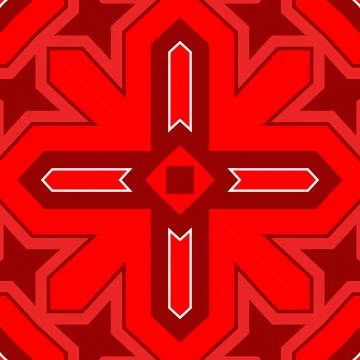 Seamless square pattern red. Christmas pattern red. Santa Claus pattern. Me.. Illustrazione stock