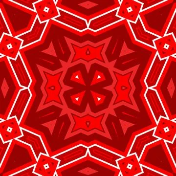 Seamless square pattern red. Christmas pattern red. Santa Claus pattern. Me.. Stock Illustration