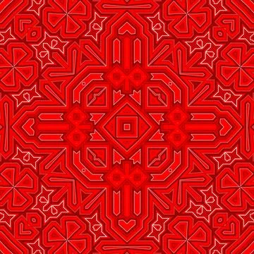 Seamless square pattern red. Christmas pattern red. Santa Claus pattern. Me.. 스톡 일러스트