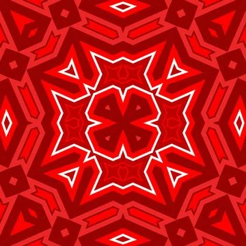 Seamless square pattern red. Christmas pattern red. Santa Claus pattern. Me.. Stock Illustration
