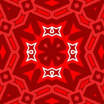 Seamless square pattern red. Christmas pattern red. Santa Claus pattern. Me.. Stock Illustration