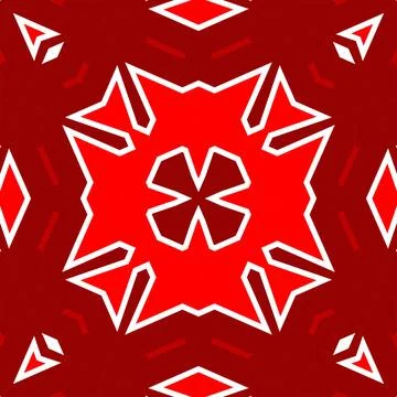 Seamless square pattern red. Christmas pattern red. Santa Claus pattern. Me.. Stock Illustration