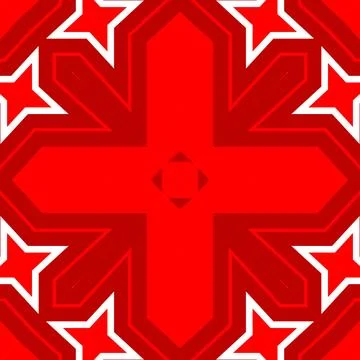 Seamless square pattern red. Christmas pattern red. Santa Claus pattern. Me.. Illustrazione stock