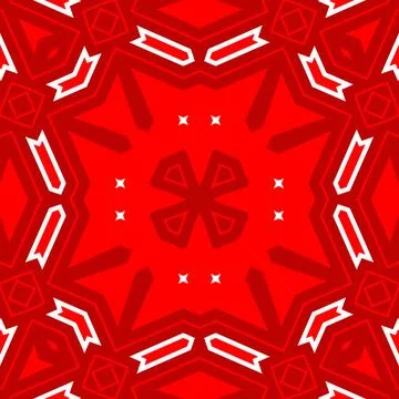 Seamless square pattern red. Christmas pattern red. Santa Claus pattern. Me.. Stock Illustration