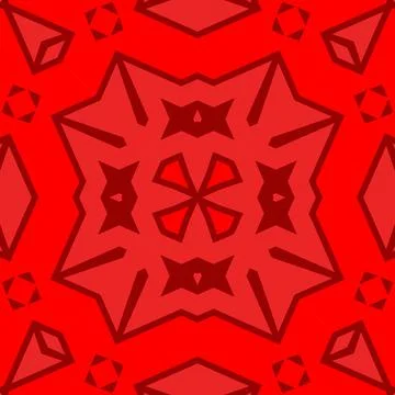 Seamless square pattern red. Christmas pattern red. Santa Claus pattern. Me.. Stock Illustration
