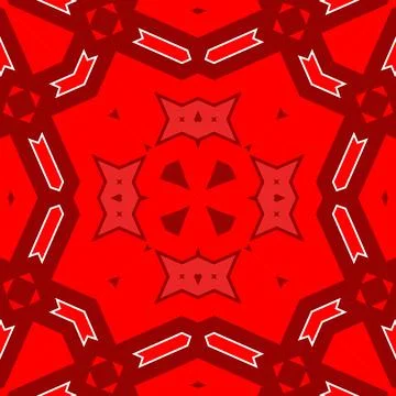 Seamless square pattern red. Christmas pattern red. Santa Claus pattern. Me.. イラスト素材