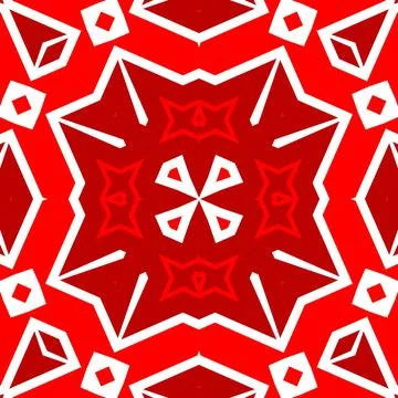 Seamless square pattern red. Christmas pattern red. Santa Claus pattern. Me.. Stock Illustration